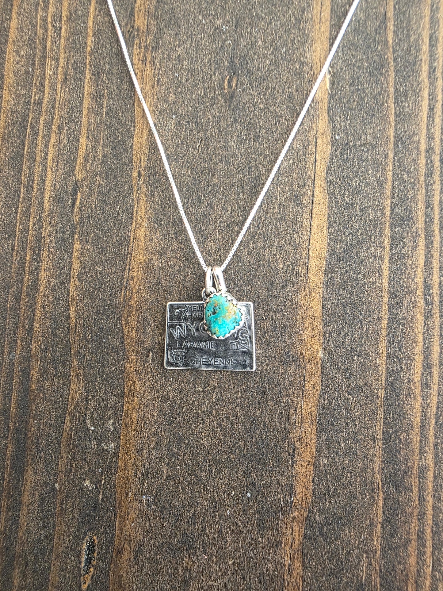 Wyoming Turquoise Charm Necklace
