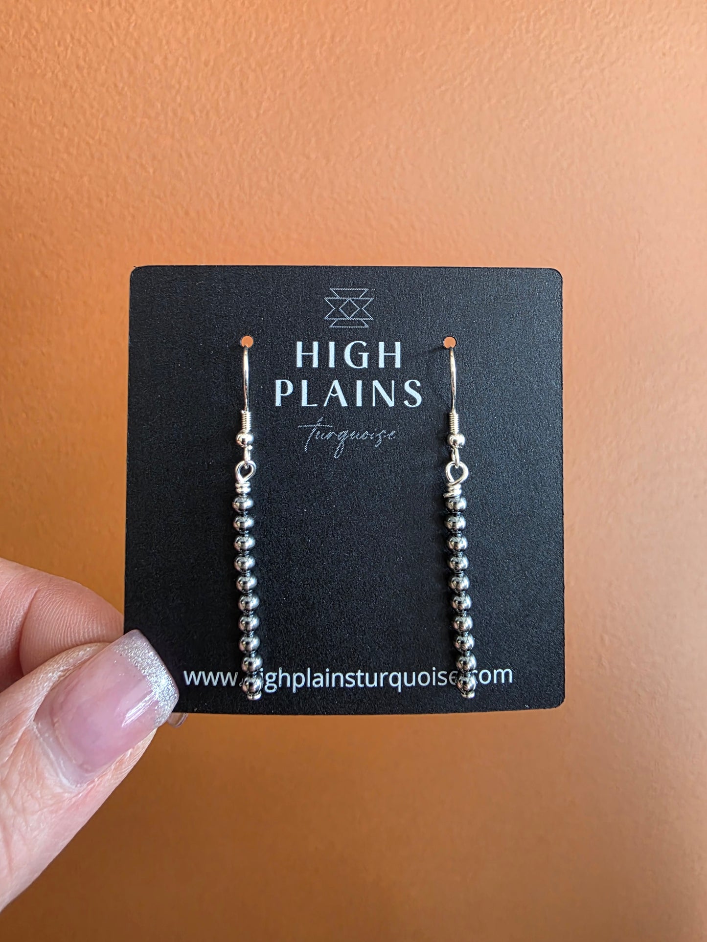Sterling Silver Mini Bead Earrings