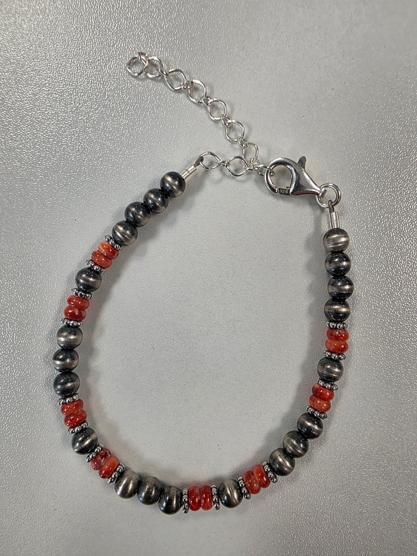 5mm Sterling Silver Gemstone Beaded Bracelet