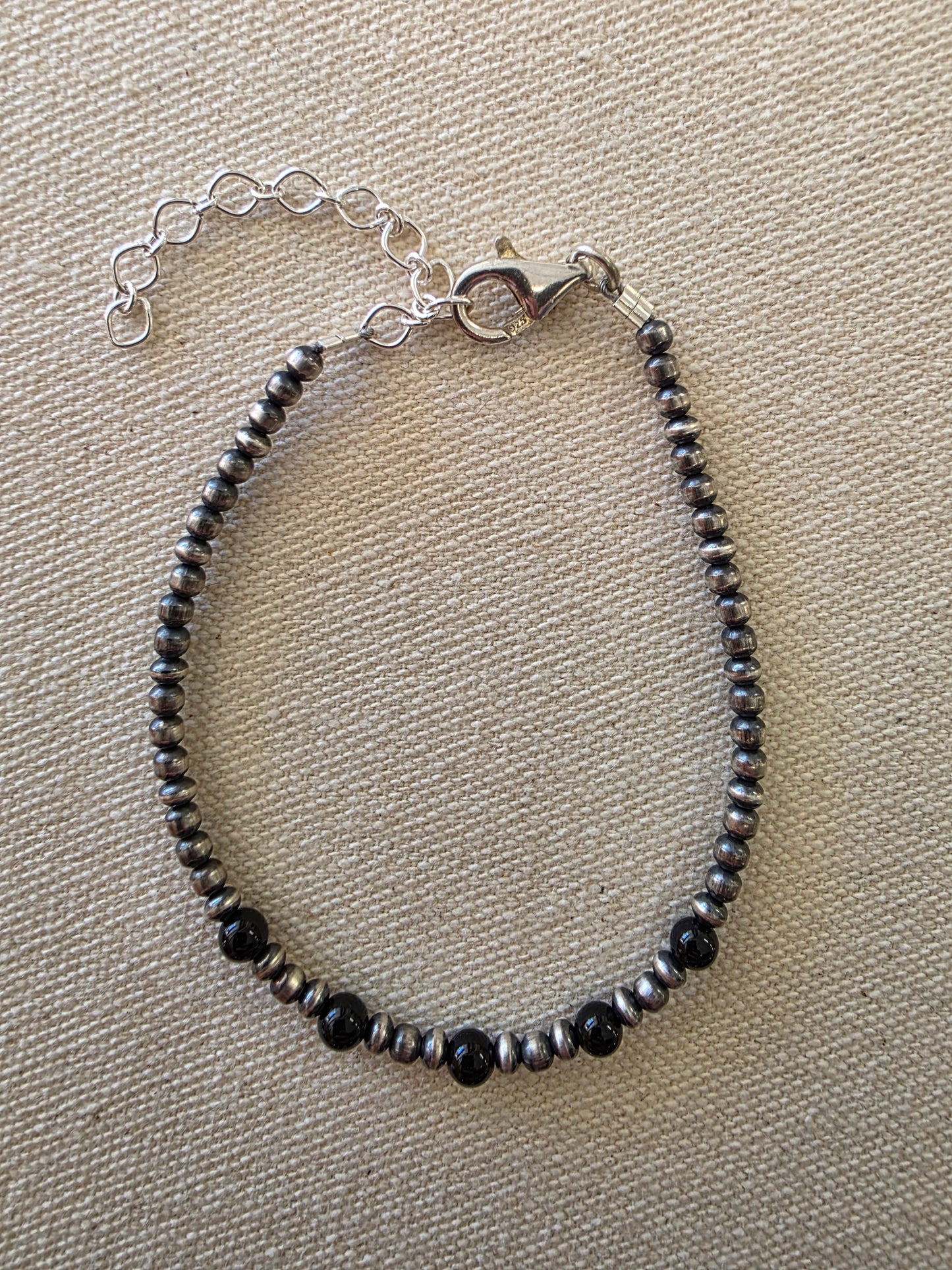 Onyx Mini Bead Bracelet