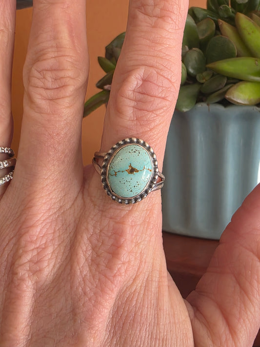 Skyline Blue Kingman Turquoise Ring