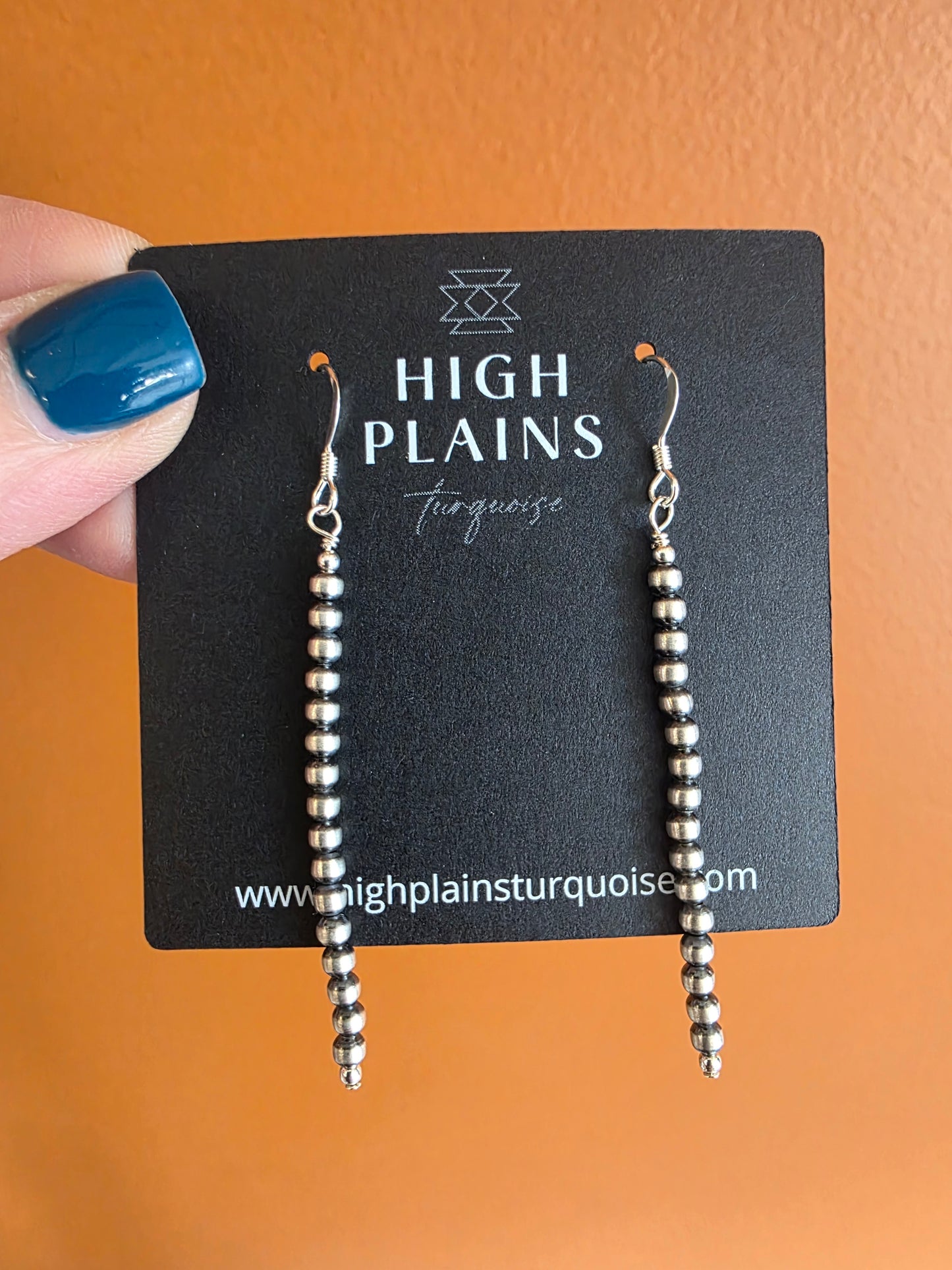 3mm Sterling Silver Stick Style Earrings