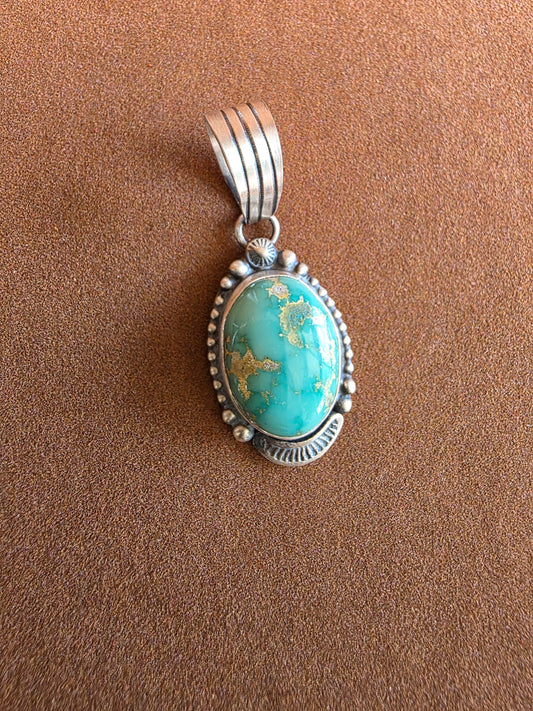 Thomas Francisco Sonoran Gold Turquoise Sterling Pendant