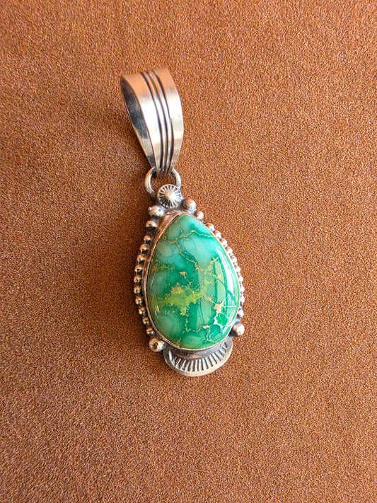 Thomas Francisco Sonoran Gold Turquoise Sterling Pendant