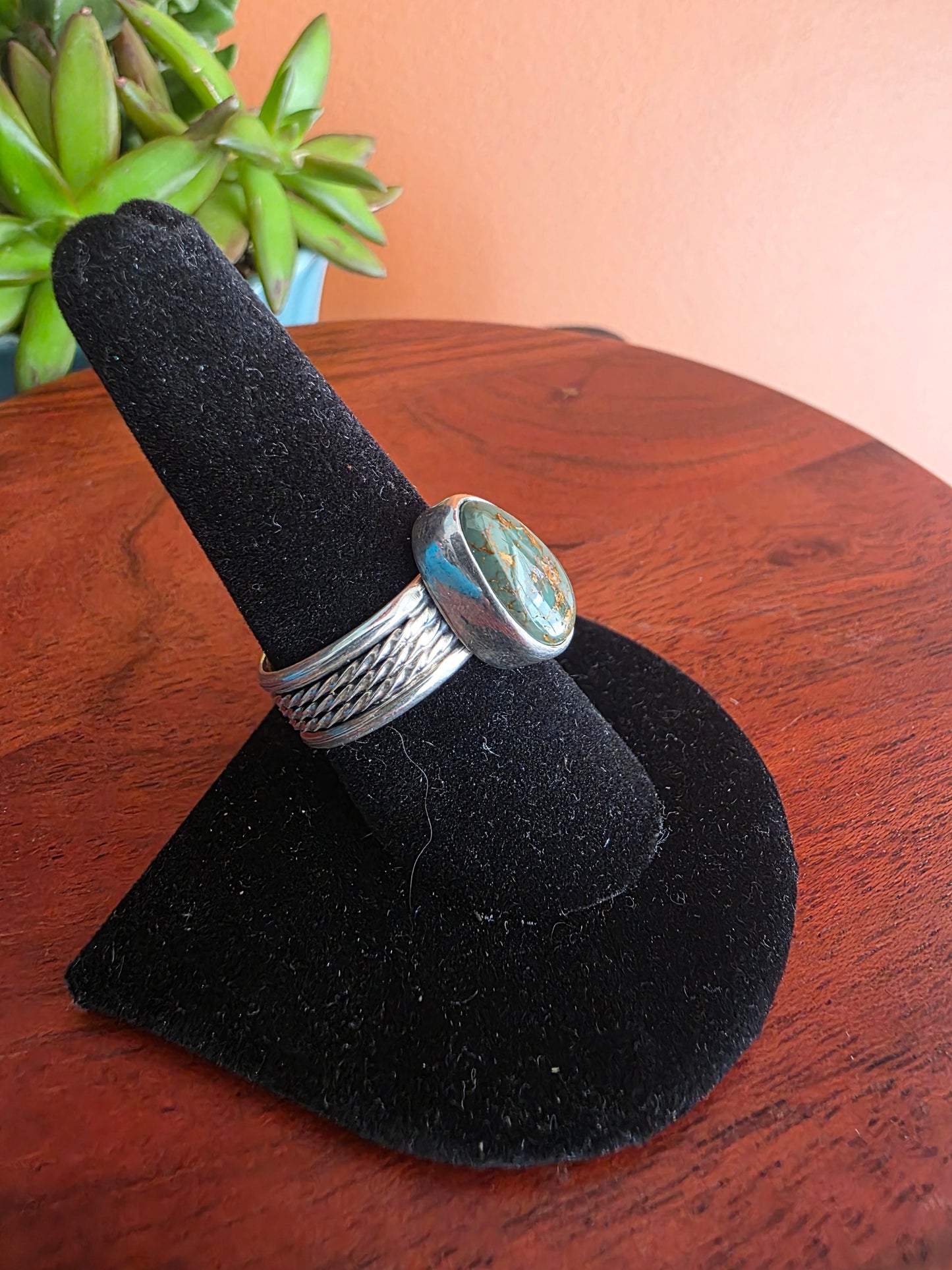 Royston Turquoise Teardrop Ring