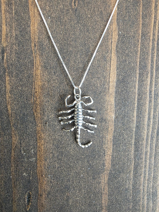 Sterling Silver Scorpion Necklace