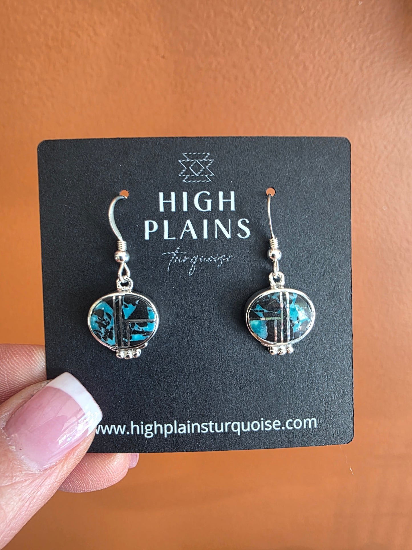 Blue Moon Medallion Earrings