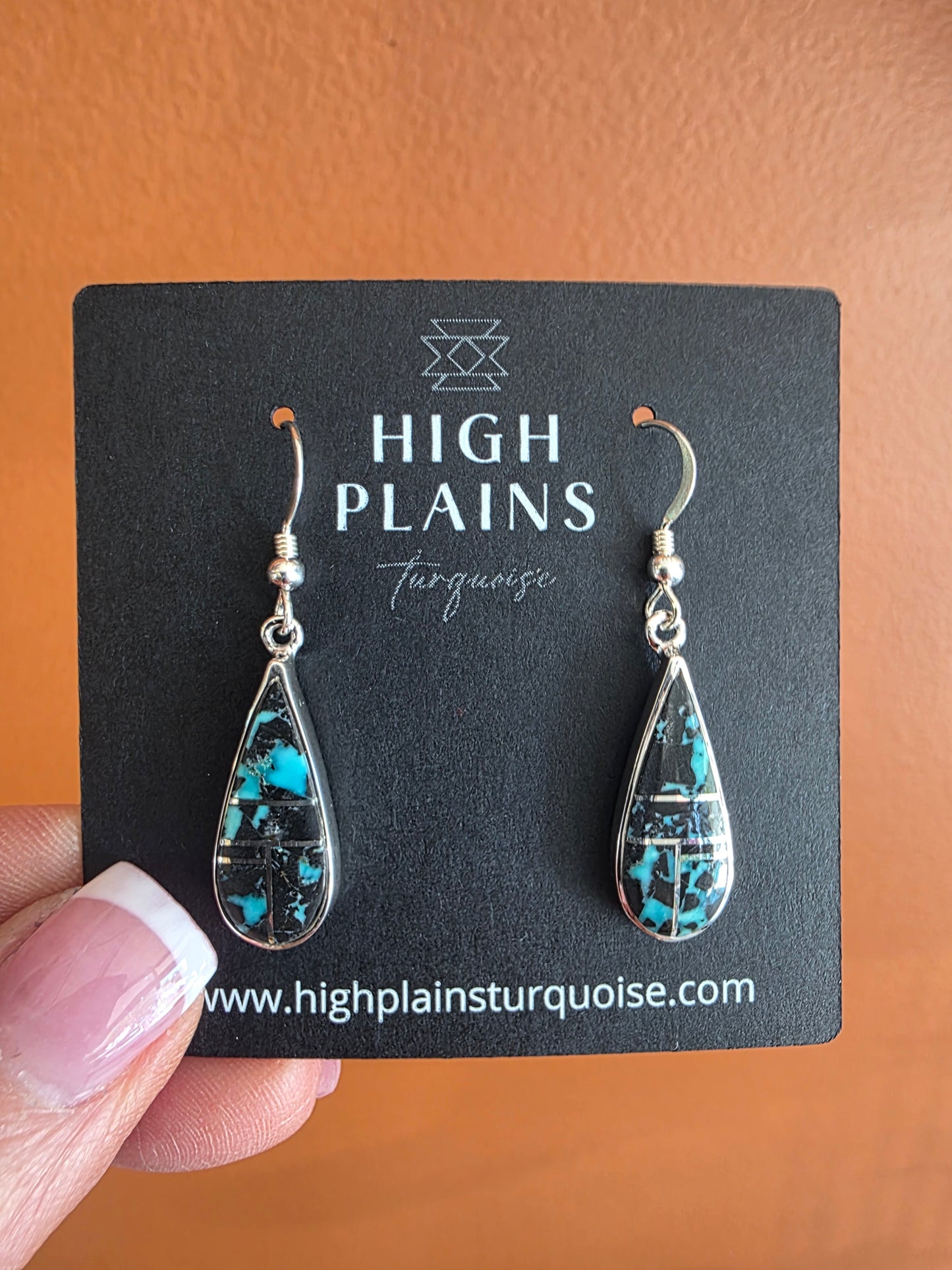 Blue Moon Elongated Teardrop Earrings