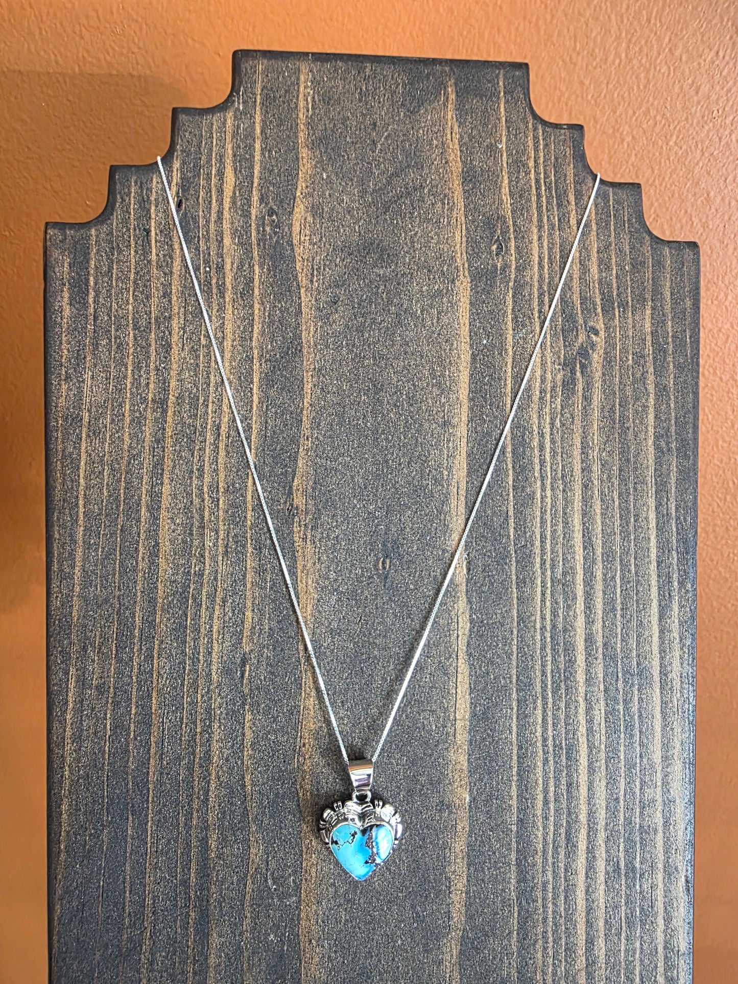 Golden Hills Turquoise Heart Necklace