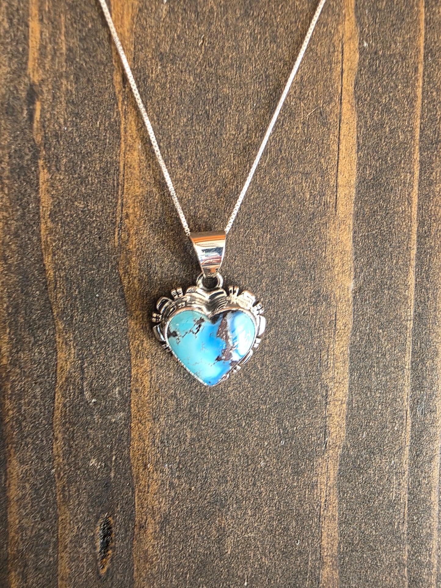 Golden Hills Turquoise Heart Necklace