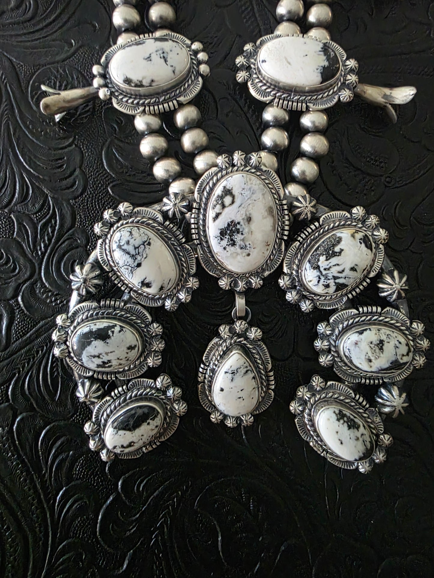 Melvin Francis White Buffalo Squash Blossom Set