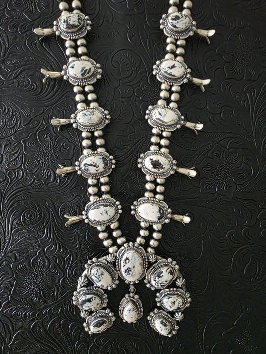 Melvin Francis White Buffalo Squash Blossom Set