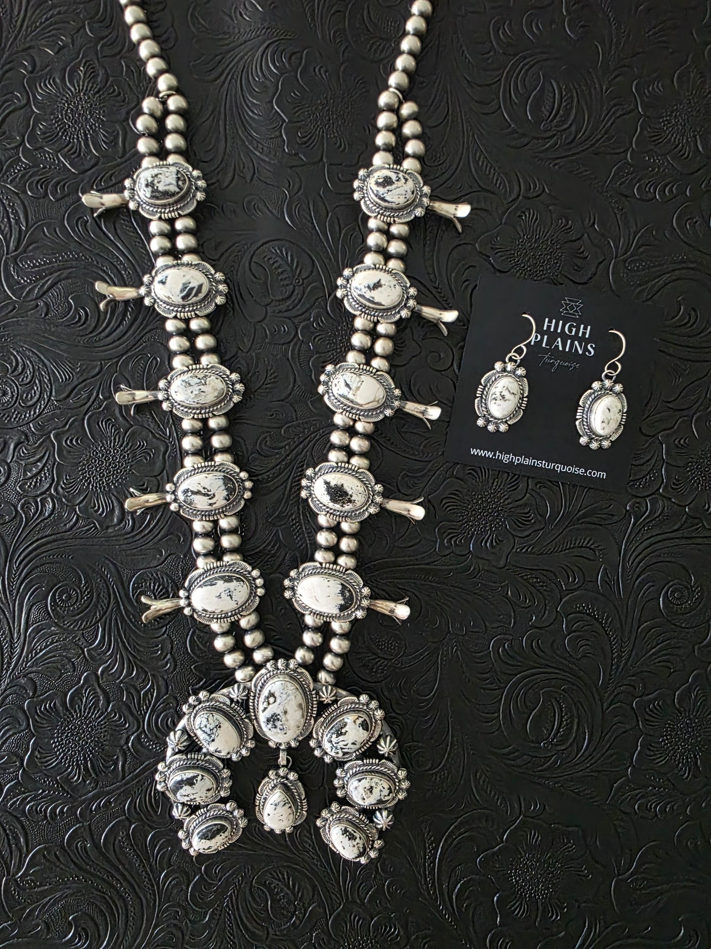 Melvin Francis White Buffalo Squash Blossom Set