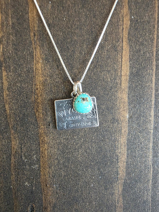 Wyoming Turquoise Charm Necklace