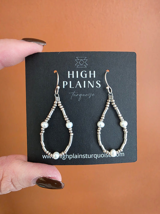 Pearl Loop Earrings