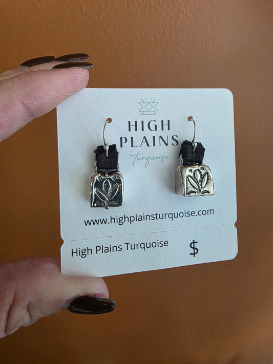 Bell Leather Earrings