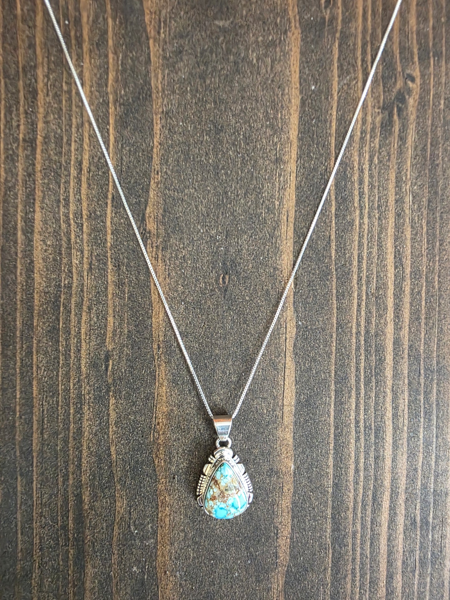 #8 Turquoise Triangle Shaped Necklace