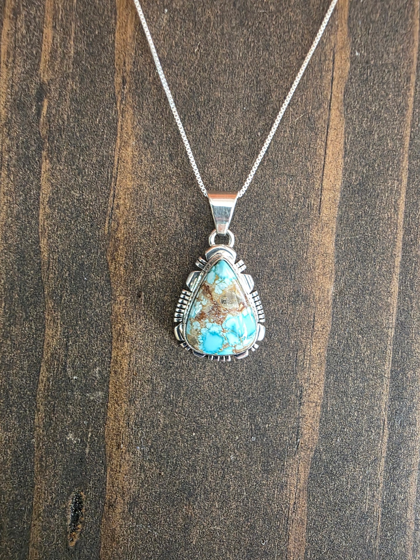 #8 Turquoise Triangle Shaped Necklace