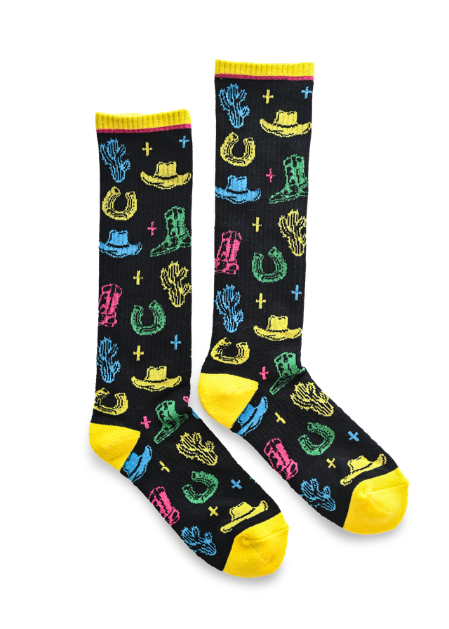 Neon Wrangler Performance Boot Socks