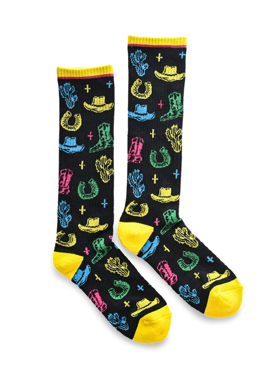 Neon Wrangler Performance Boot Socks