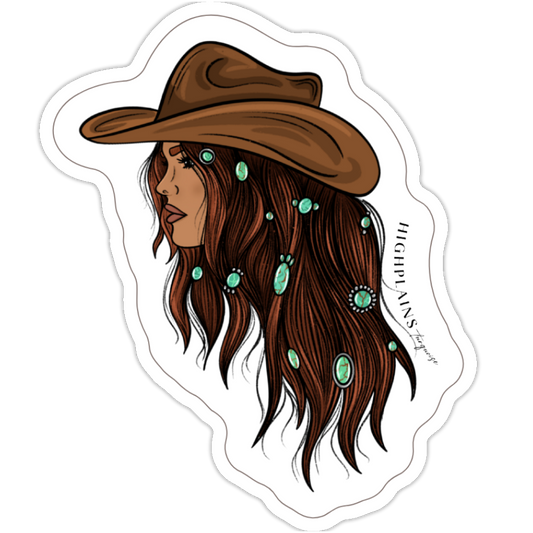 Clara Belle Cowgirl Sticker