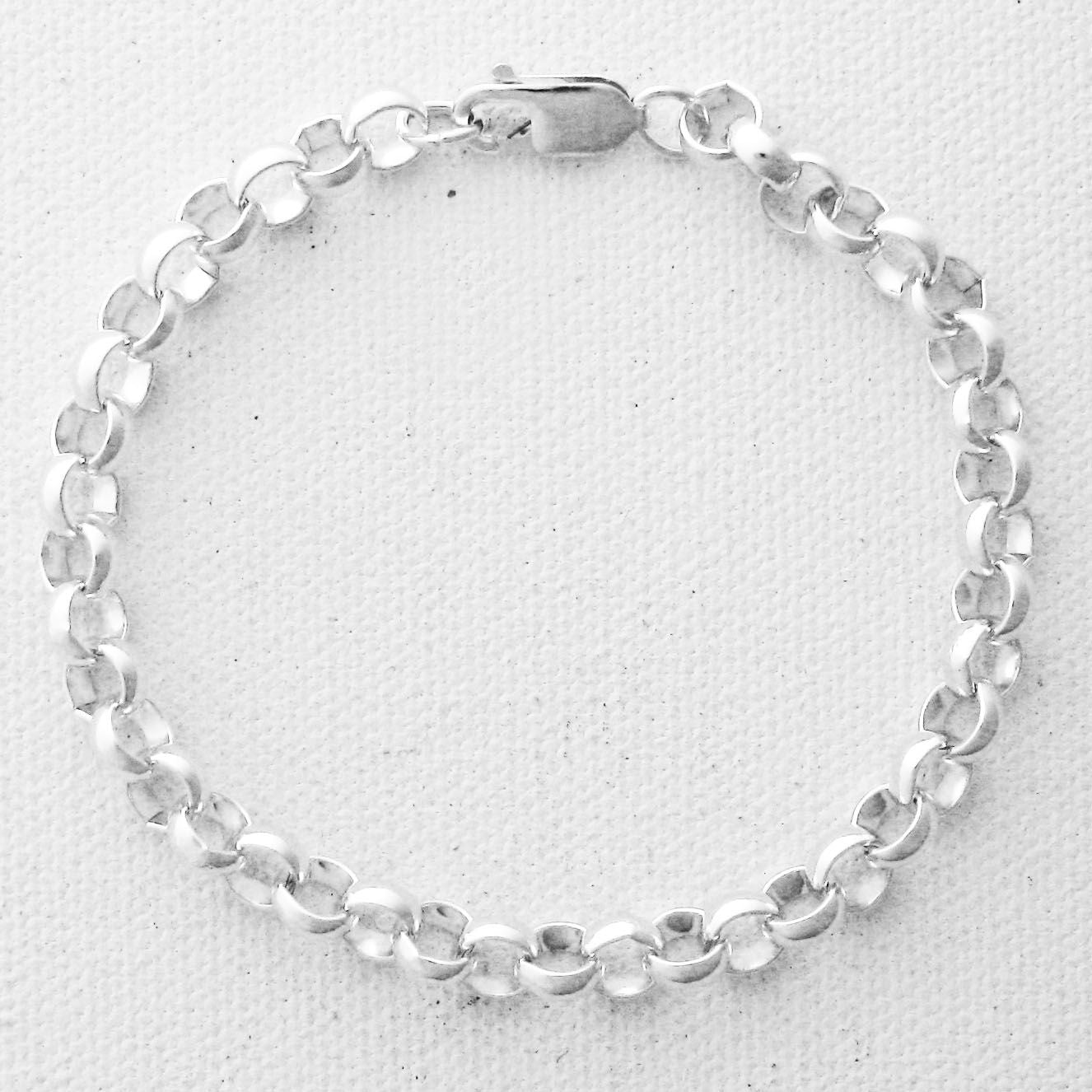Sterling Silver Link Charm Bracelet