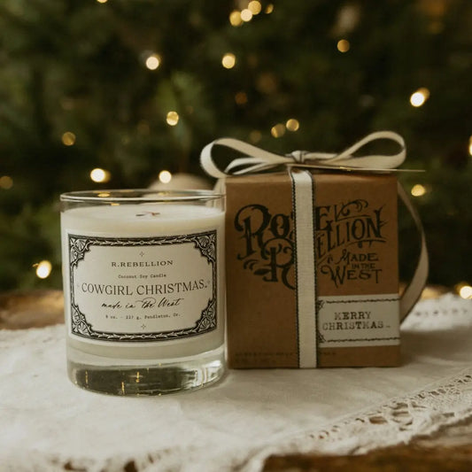R. Rebellion 8 oz. Cowgirl Christmas Candle