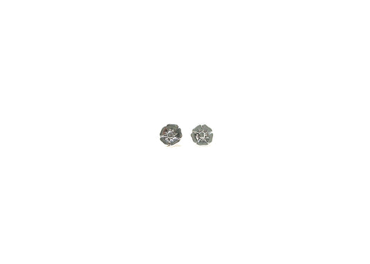 Sterling Silver Poppy Earrings