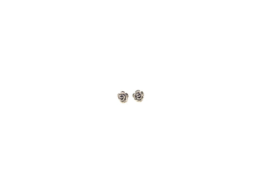 Sterling Silver Rose Earrings