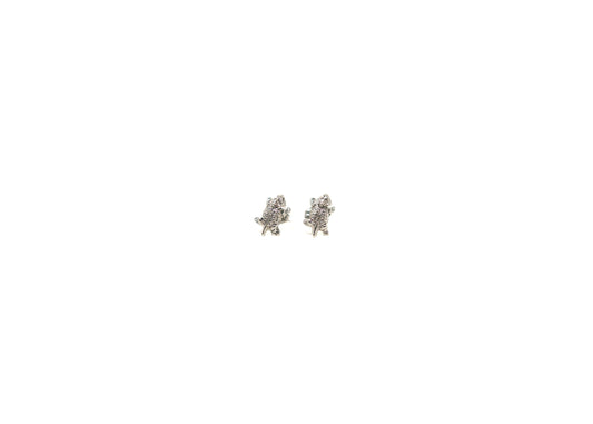 Sterling Silver Horned Toad Earrings