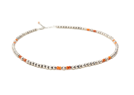 Satin Finish Sterling Silver Spiny Oyster Necklace