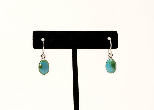Perfectly Stated Sonoran Gold Turquoise Oval Earrings