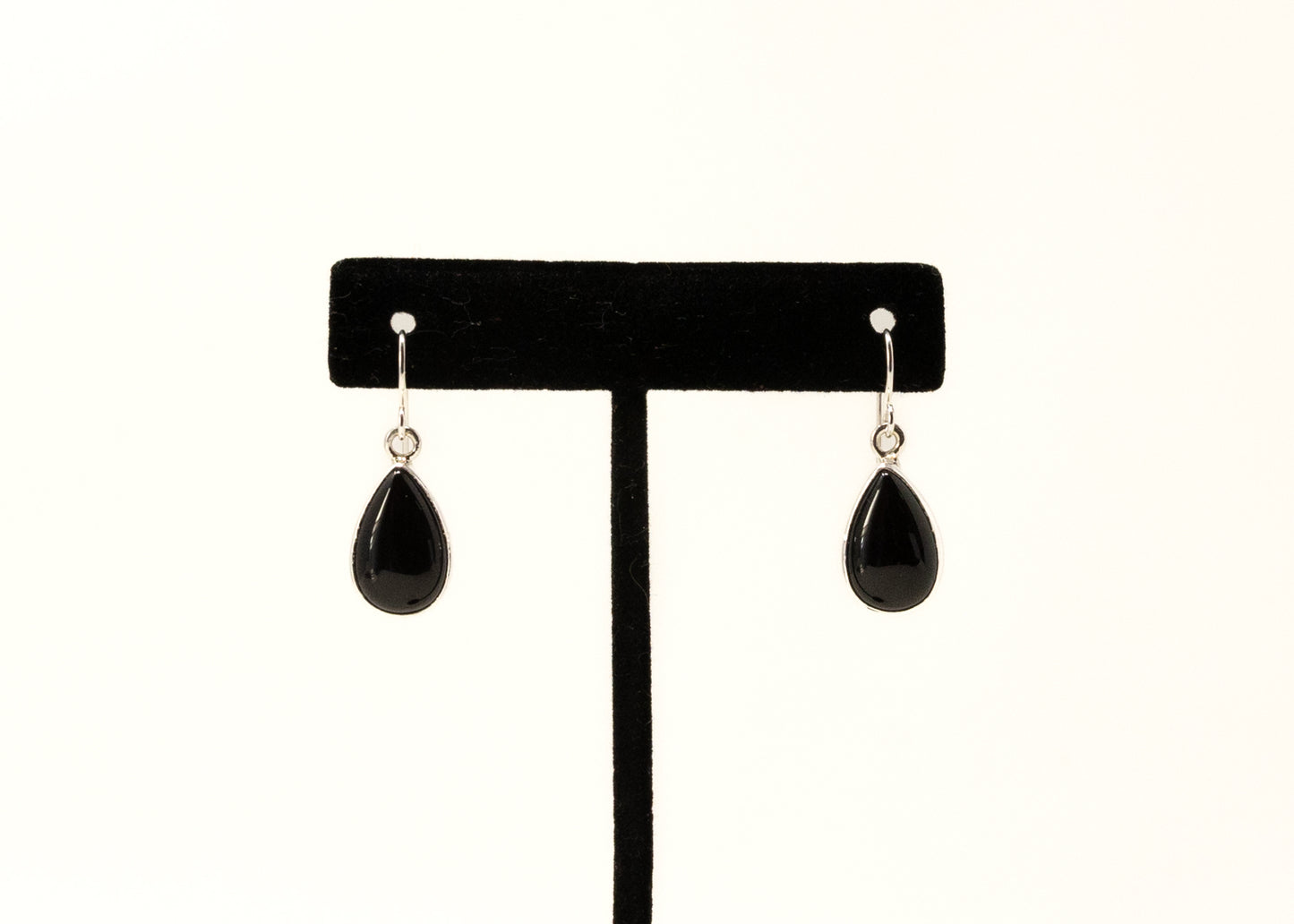 Black Onyx Teardrop Earrings
