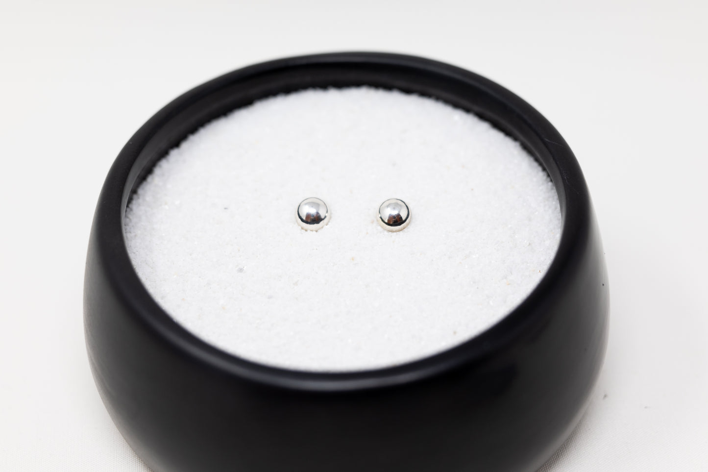 10mm Sterling Silver Half Round Earrings