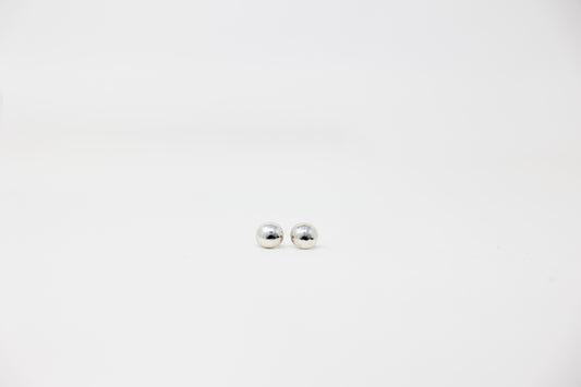 10mm Sterling Silver Half Round Earrings