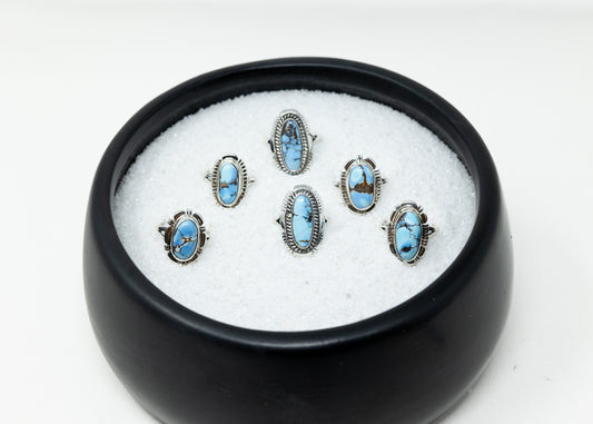 Stunning Assorted Golden Hills Turquoise Rings