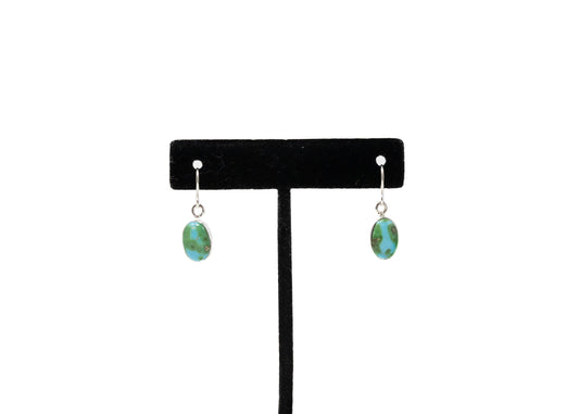 Perfectly Stated Sonoran Gold Turquoise Oval Earrings