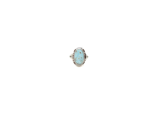 Petite Oval Dry Creek Turquoise Ring