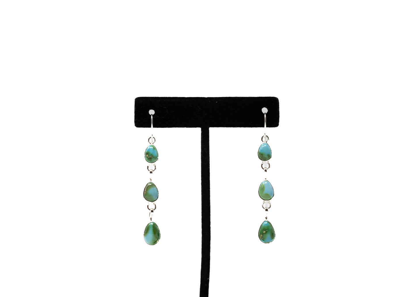 Sonoran Gold Turquoise Triple Stone Earrings