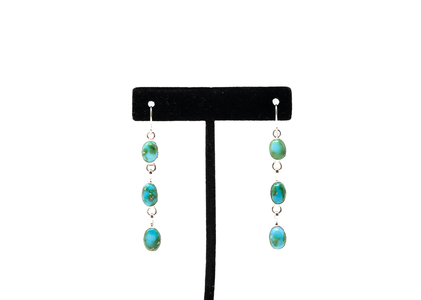 Sonoran Gold Turquoise Triple Stone Earrings