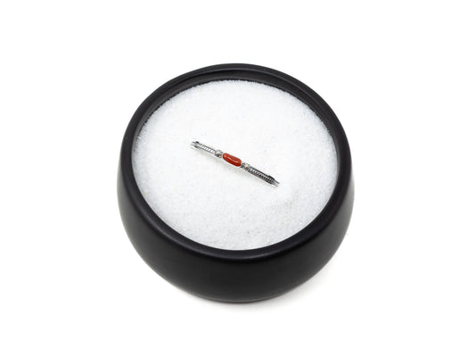 Sleek Sterling Coral Stacker Cuff