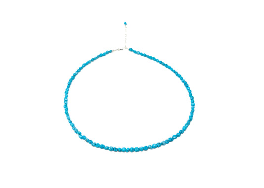 Natural Kingman Turquoise Beaded Necklace