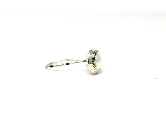 Stamped Sterling Silver Baby Rattle