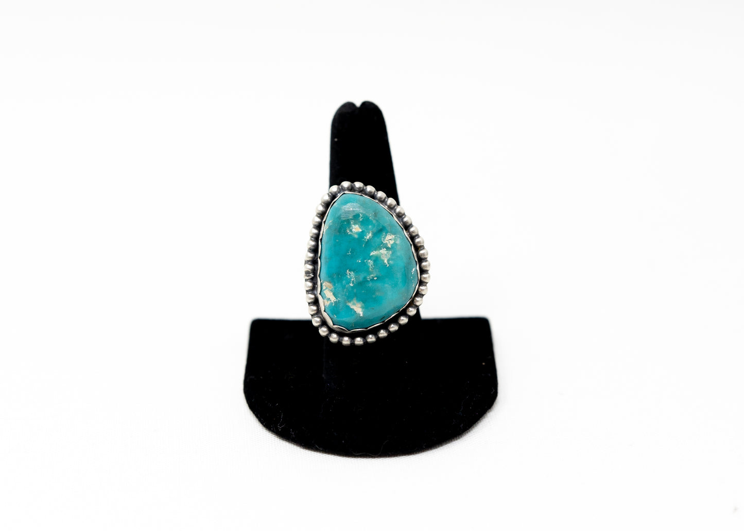 Armenian Turquoise Teardrop Adjustable Statement Ring