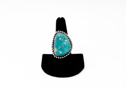 Armenian Turquoise Teardrop Adjustable Statement Ring