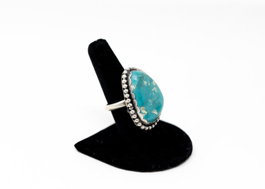 Armenian Turquoise Teardrop Adjustable Statement Ring