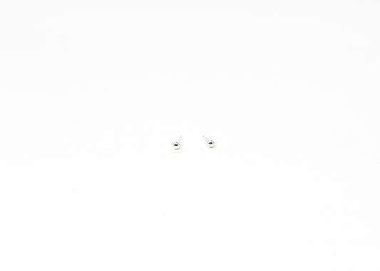Simple Sterling Micro Dot Earrings