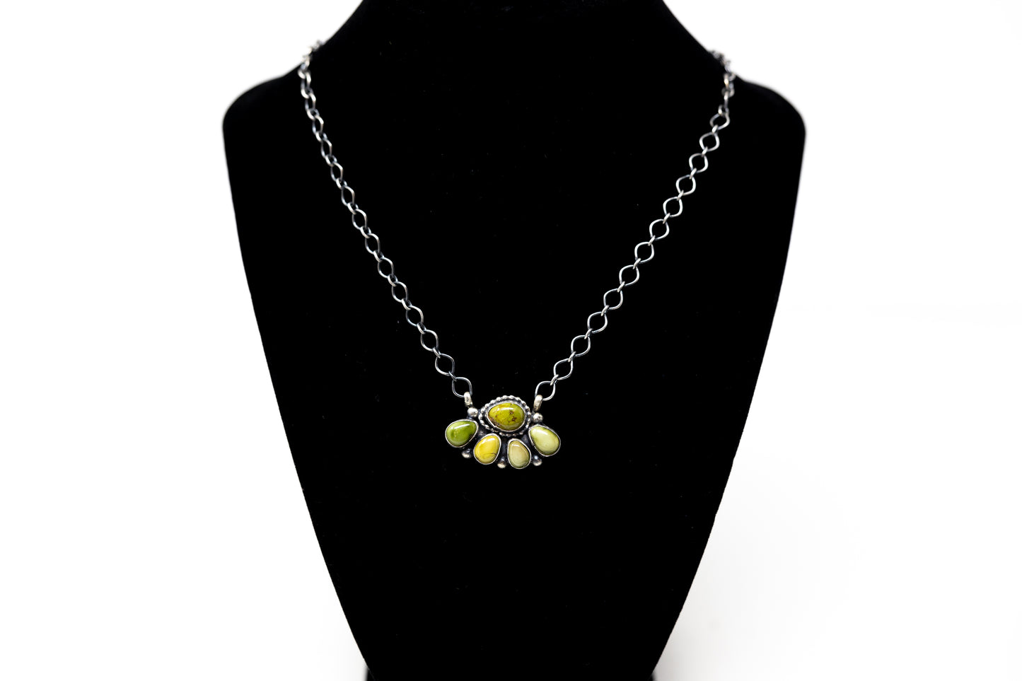 Sonoran Gold Turquoise Half Cluster Necklace