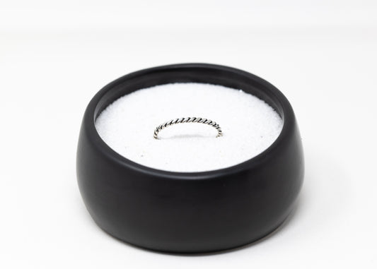 Sterling Silver Flat Twist Wire Cuff Bracelet