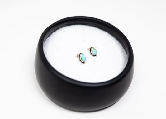 Sonoran Gold Turquoise Triple Dot Earrings